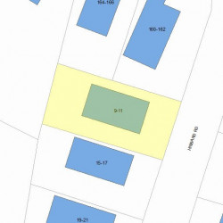 11 Hibbard Rd, Newton, MA 02458 plot plan