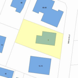 5 Emerson St, Newton, MA 02458 plot plan