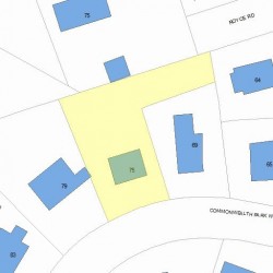 75 Commonwealth Park, Newton, MA 02459 plot plan