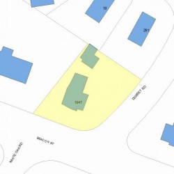 1947 Beacon St, Newton, MA 02468 plot plan