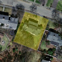 52 Puritan Rd, Newton, MA 02461 aerial view