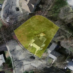 55 Placid Rd, Newton, MA 02459 aerial view