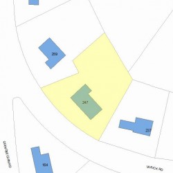 247 Varick Rd, Newton, MA 02468 plot plan