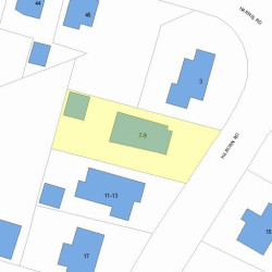 7 Kilburn Rd, Newton, MA 02465 plot plan