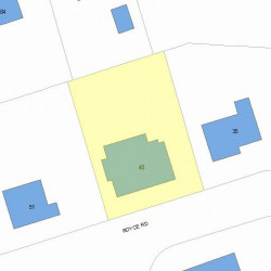 43 Royce Rd, Newton, MA 02459 plot plan