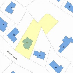 104 Country Club Rd, Newton, MA 02459 plot plan