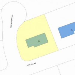 64 Kirkstall Rd, Newton, MA 02460 plot plan