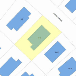 9 Melbourne Ave, Newton, MA 02460 plot plan