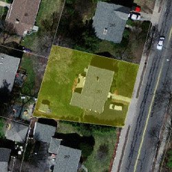 251 Waltham St, Newton, MA 02465 aerial view