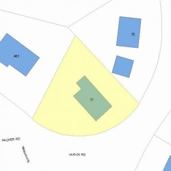 81 Varick Rd, Newton, MA 02468 plot plan