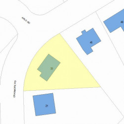 33 Cragmore Rd, Newton, MA 02464 plot plan
