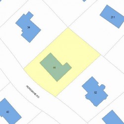 44 Peregrine Rd, Newton, MA 02459 plot plan