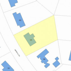 128 Dane Hill Rd, Newton, MA 02461 plot plan