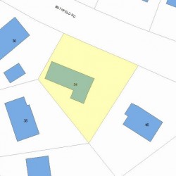 54 Bothfeld Rd, Newton, MA 02459 plot plan