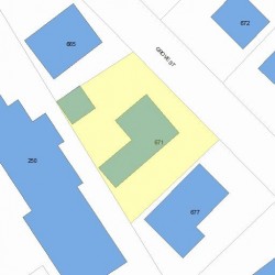 671 Grove St, Newton, MA 02462 plot plan