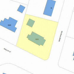 1835 Beacon St, Newton, MA 02468 plot plan
