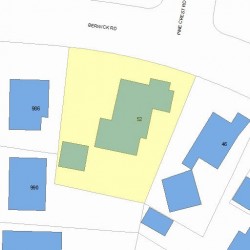 52 Berwick Rd, Newton, MA 02459 plot plan