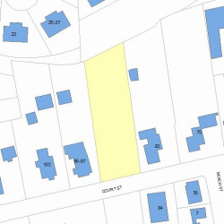 91 Court St, Newton, MA 02458 plot plan