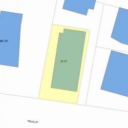 95 Pearl St, Newton, MA 02458 plot plan