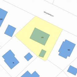 198 Woodward St, Newton, MA 02468 plot plan