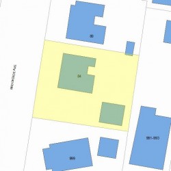 84 Brookside Ave, Newton, MA 02460 plot plan