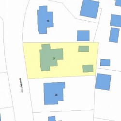 24 Manemet Rd, Newton, MA 02459 plot plan