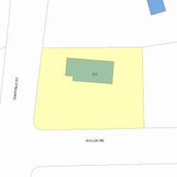 131 Avalon Rd, Newton, MA 02468 plot plan