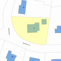 97 Berkeley St, Newton, MA 02465 plot plan