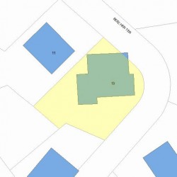 19 Beecher Ter, Newton, MA 02459 plot plan