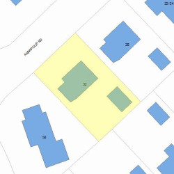 32 Annapolis Rd, Newton, MA 02465 plot plan