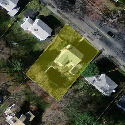 887 Dedham St, Newton, MA 02459 aerial view