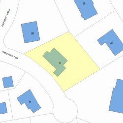 10 Prospect Ter, Newton, MA 02460 plot plan