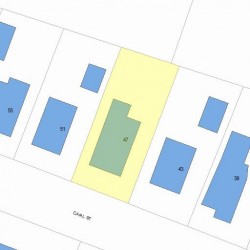 47 Carl St, Newton, MA 02461 plot plan