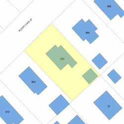 498 Watertown St, Newton, MA 02460 plot plan