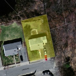 54 Larkin Rd, Newton, MA 02465 aerial view