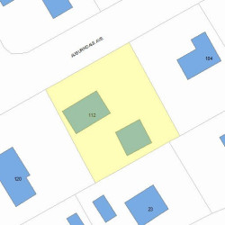 112 Auburndale Ave, Newton, MA 02465 plot plan