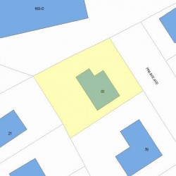 80 Prairie Ave, Newton, MA 02466 plot plan