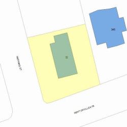32 Harvard St, Newton, MA 02460 plot plan