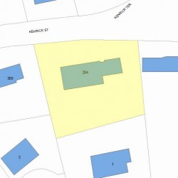 294 Kenrick St, Newton, MA 02458 plot plan
