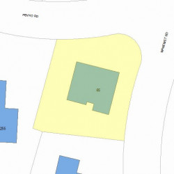 65 Manemet Rd, Newton, MA 02459 plot plan