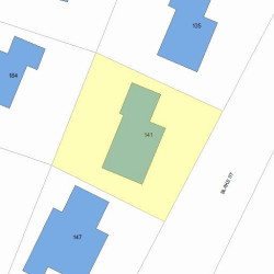 141 Blake St, Newton, MA 02460 plot plan