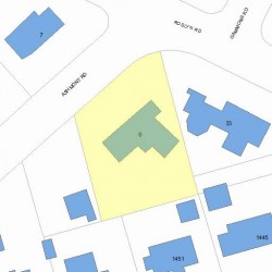 6 Ashmont Rd, Newton, MA 02468 plot plan