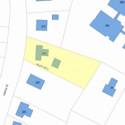 216 Grove St, Newton, MA 02466 plot plan