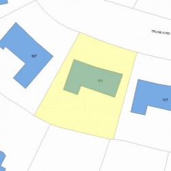 111 Truman Rd, Newton, MA 02459 plot plan