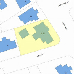 95 Waltham St, Newton, MA 02465 plot plan