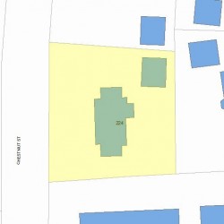 224 Chestnut St, Newton, MA 02465 plot plan