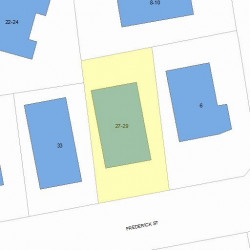 29 Frederick St, Newton, MA 02460 plot plan