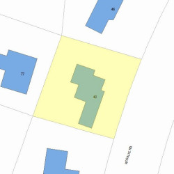40 Rosalie Rd, Newton, MA 02459 plot plan