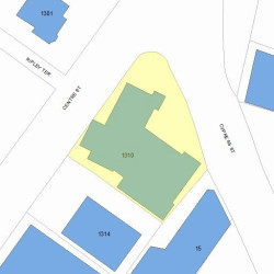1310 Centre St, Newton, MA 02459 plot plan