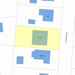 51 Cloverdale Rd, Newton, MA 02461 plot plan